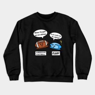 Cute American football and rugby Crewneck Sweatshirt